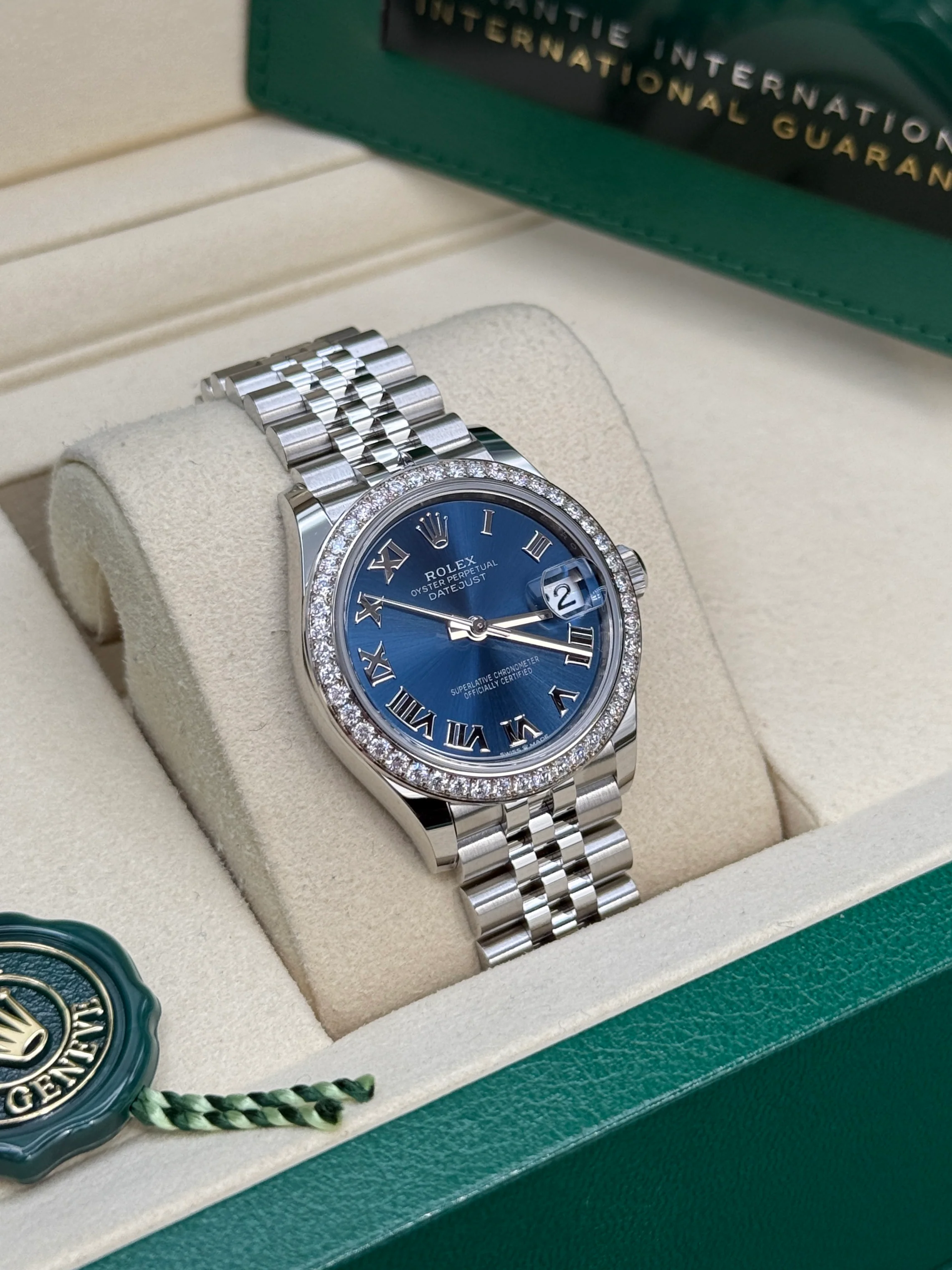 RLX Datejust m278384RBR-0037/0038 Bright Blue 31mm Dial Oyster Watch - Image 4