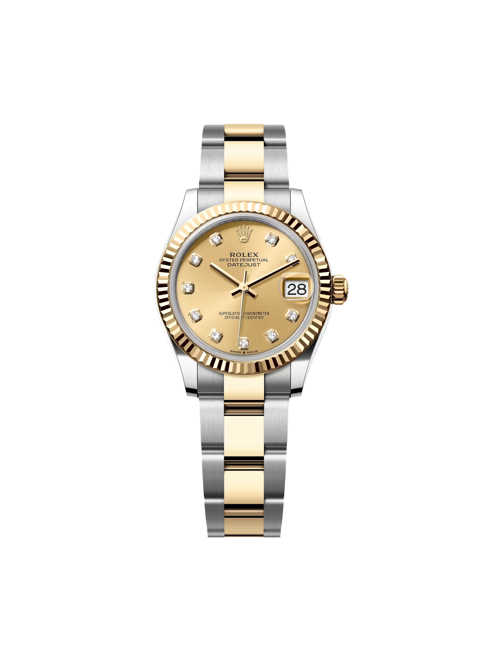 RLX Datejust m278273-0025/0026 31mm Champagne Dial Stainless Steel and Yellow Gold Oyster Watch - Image 2