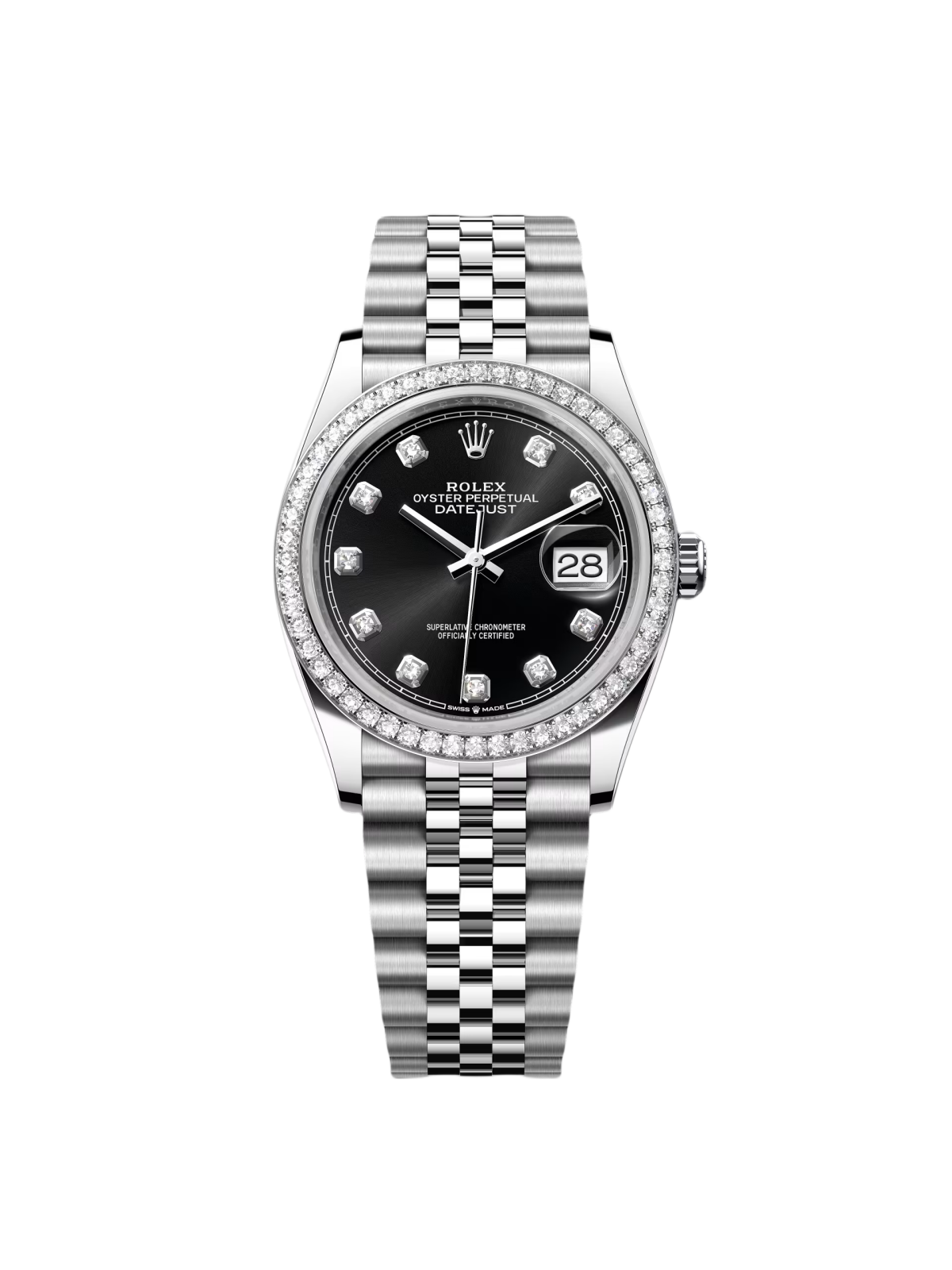 RLX Datejust 36mm 126284 Black Dial Jubilee bracelet