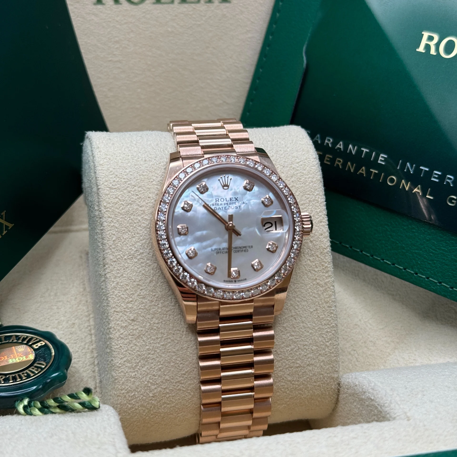 RLX Datejust m278285RBR-0005 Mother-of-Pearl 31mm Dial - Image 3