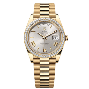 RLX Day-Date 40mm 228398TBR-0006 Silver Dial President Watch
