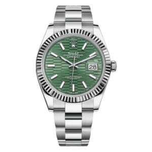 RLX  Datejust 41mm 126334 Mint Green Fluted Motif Dial Oyster Bracelet