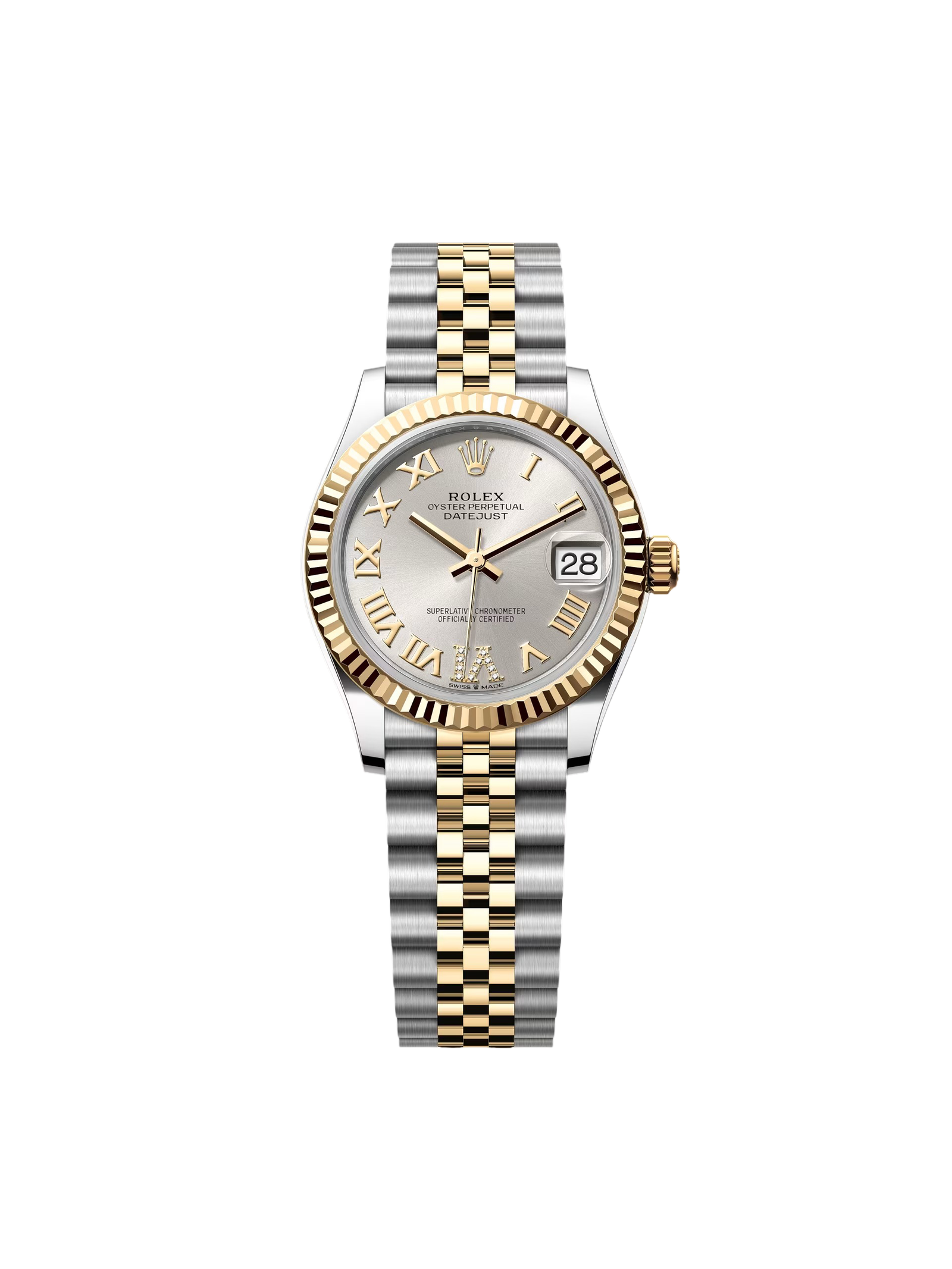 RLX Datejust m278273-0003/0004 31mm Silver Dial Stainless Steel and Yellow Gold Oyster Watch - Image 2