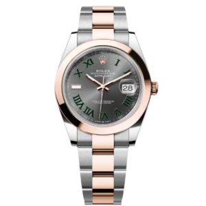 RLX Datejust 41mm 126301 Sundust Slate Roman Dial Oyster Bracelet