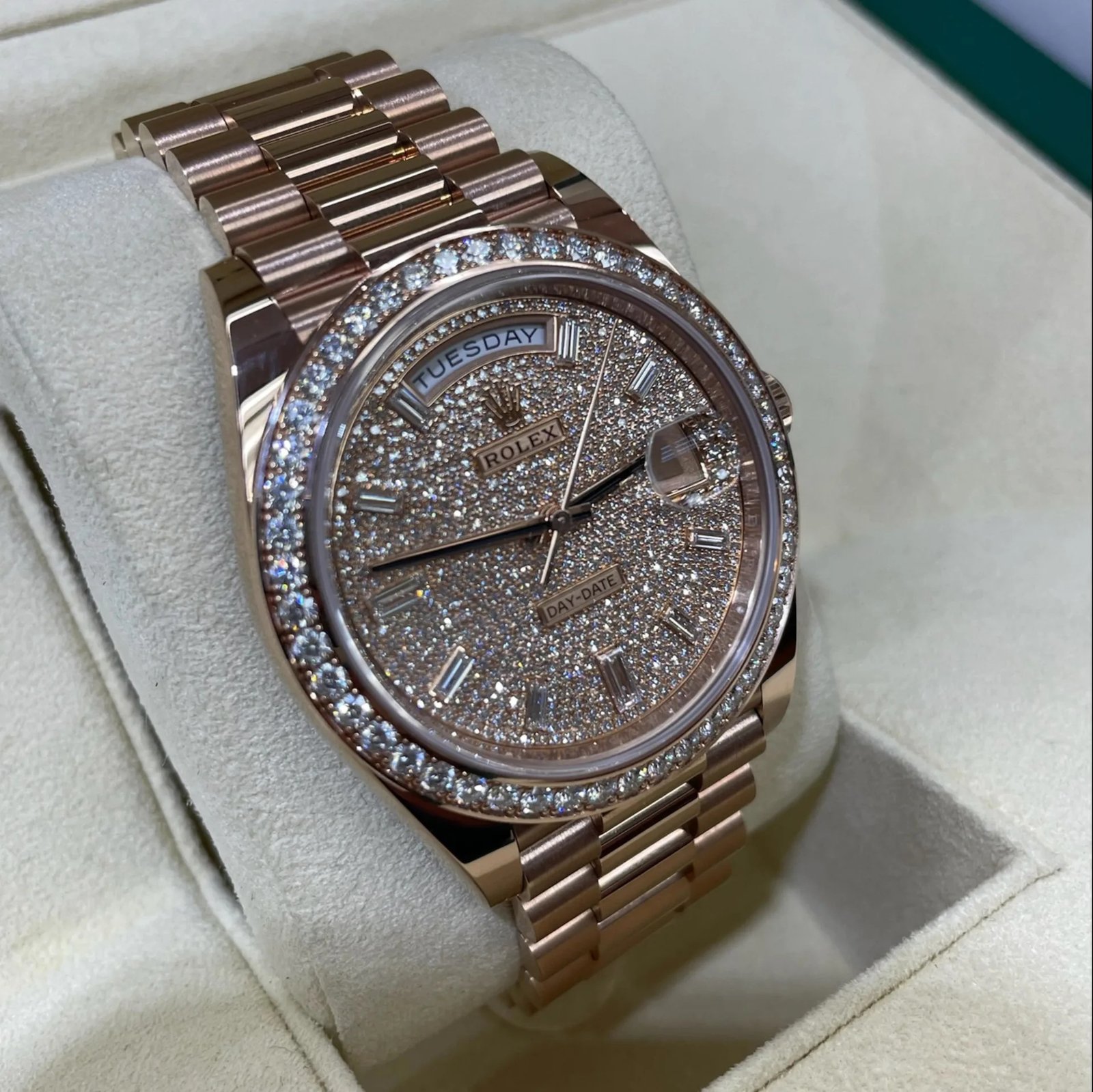 RLX Day-Date 40mm Diamonds Paved Dial 228345rbr-0002 - Image 3
