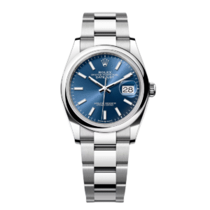RLX  Datejust 36mm 126200 Stainless Steel Blue Dial Oyster Watch