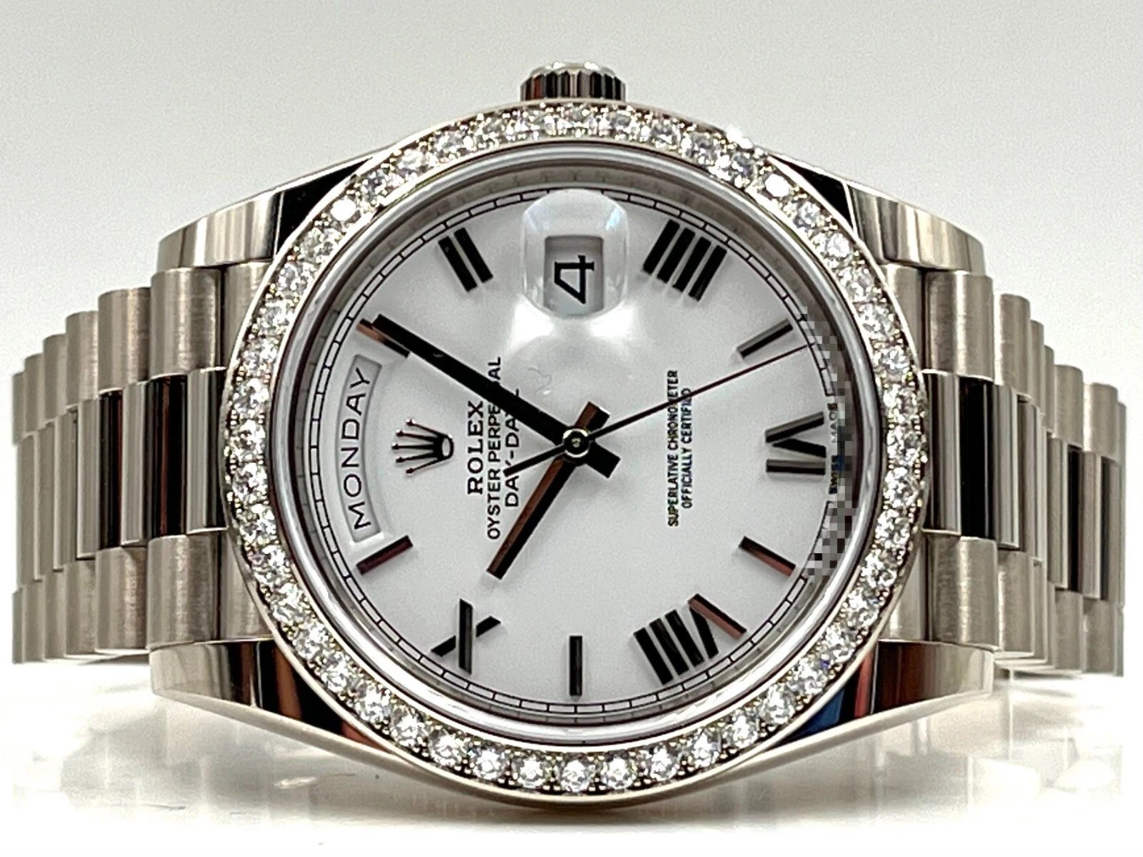 RLX Day-Date 40mm 228349RBR-0039 White Dial President Bracelet - Image 6