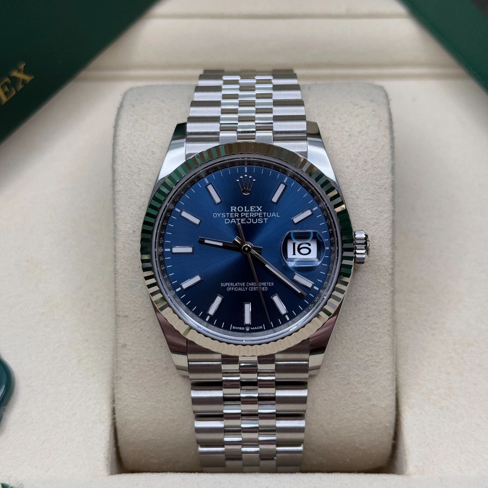 RLX Datejust 36mm 126234 Blue Index Dial 36mm Oyster Stainless Steel - Image 12