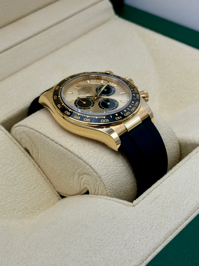 【Super Clone】Rolex Daytona Yellow Gold /Ceramic / Golden /Oysterflex m126518LN-0012 - Image 3