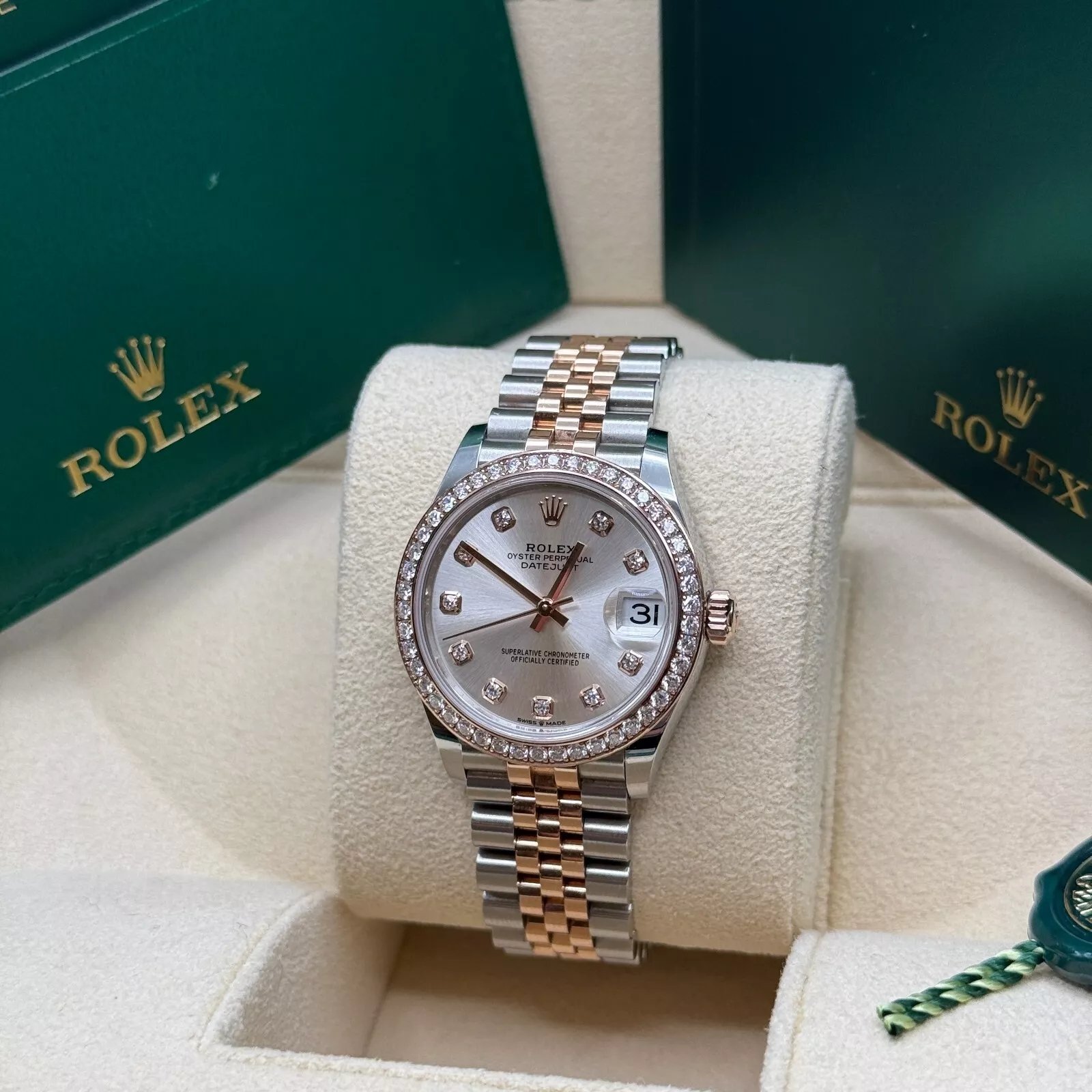 RLX Datejust m278381-0015/0016 Silver Diamond Dial Diamond-Set Bezel 31mm - Image 5