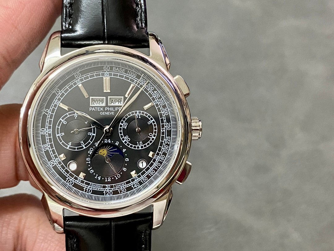 【Super Clone】Patek Philippe Perpetual Calendar Chronograph Grand Complications 5970P 001 - Image 3