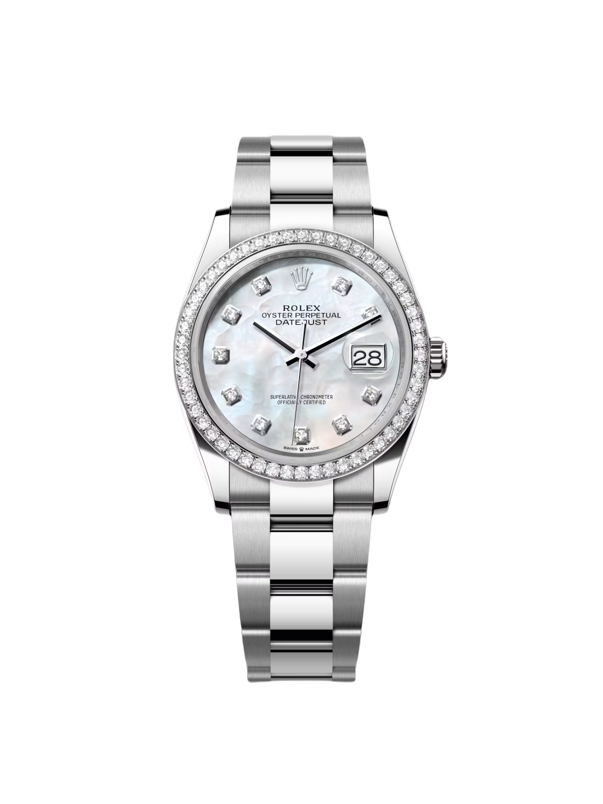 RLX Datejust 36mm 126284 Mother-of-Pearl Dial Oyster Bracelet