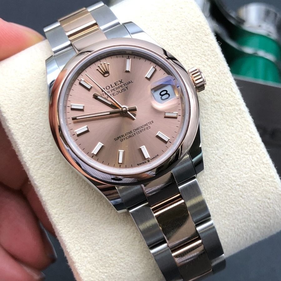 RLX Datejust m278241-0009/0010 Rose 31mm Dial Oyster Bracelet Watch - Image 4