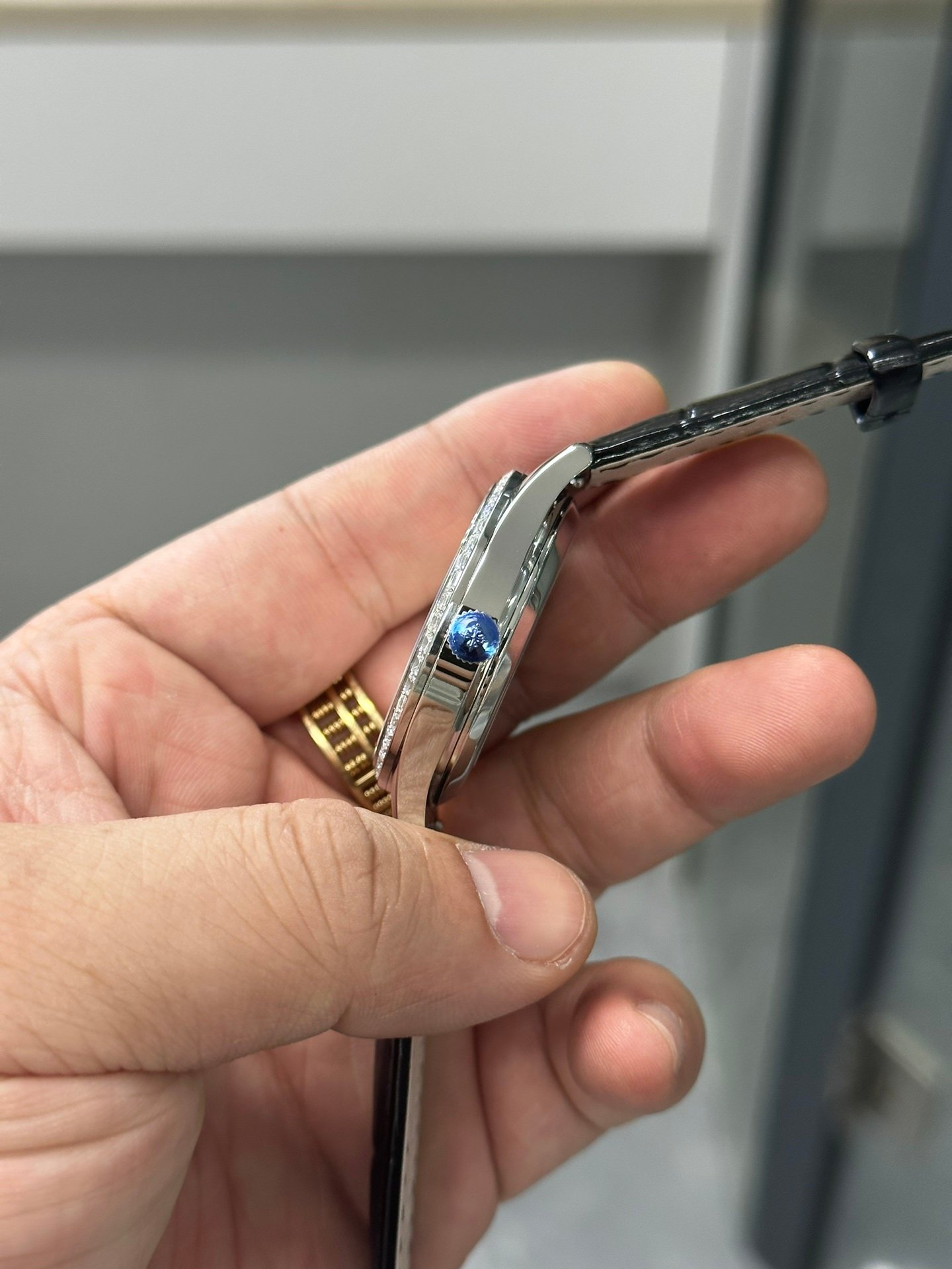 【Super Clone】Patek Philippe Calatrava Silver Dial 18 kt White Gold 5196G 001 - Image 11