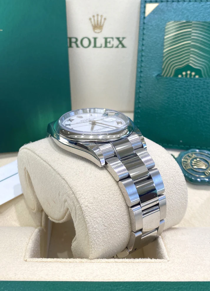 RLX Datejust 36mm 126200 Stainless Steel White Roman Dial Oyster - Image 7