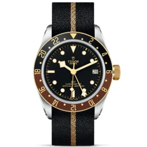 【Super Clone】TUDOR Black Bay GMT S&G Steel and 18ct Yellow Gold 41mm Fabric Strap Watch M79833MN-0004