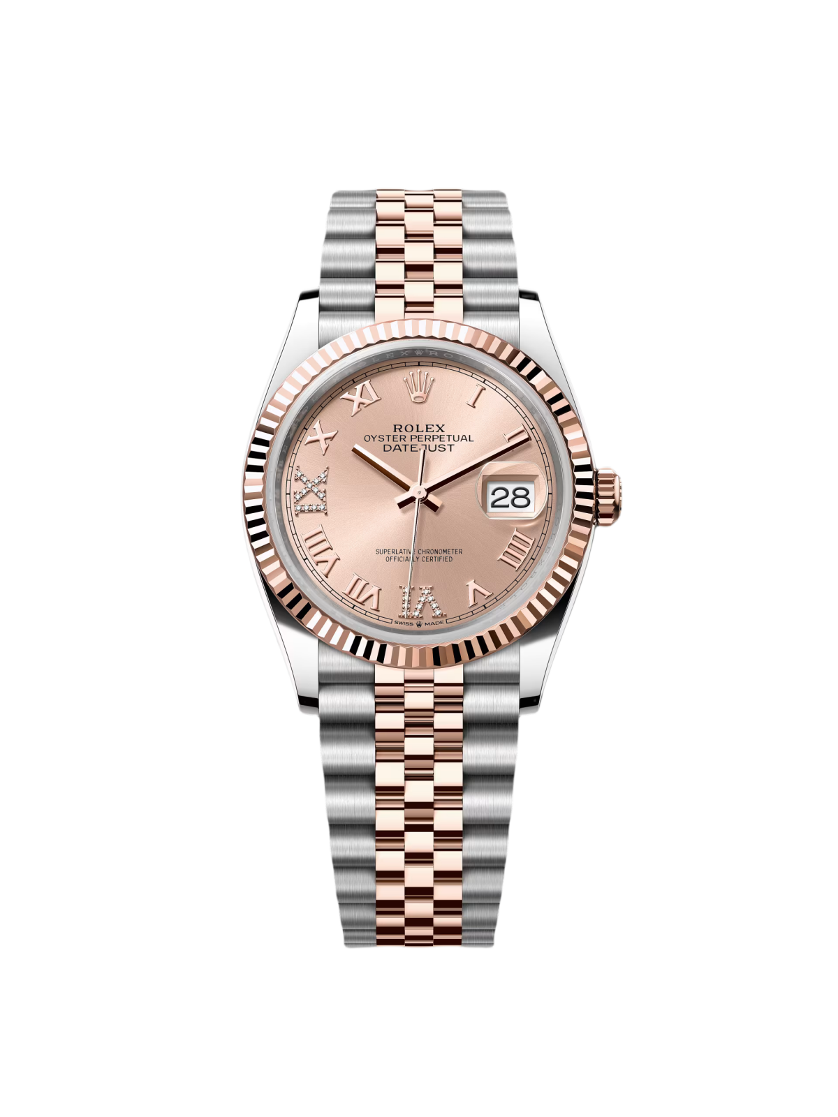 RLX Datejust 36mm 126231 Rose Dial Oyster Bracelet