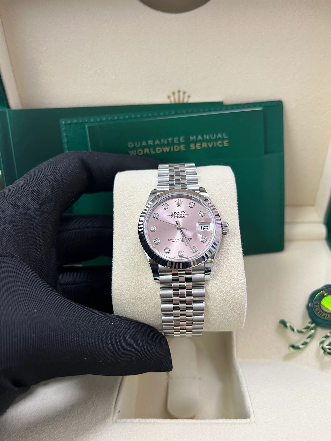 RLX Datejust m278274-0031/0032 Pink 31mm Dial Oyster Watch - Image 11