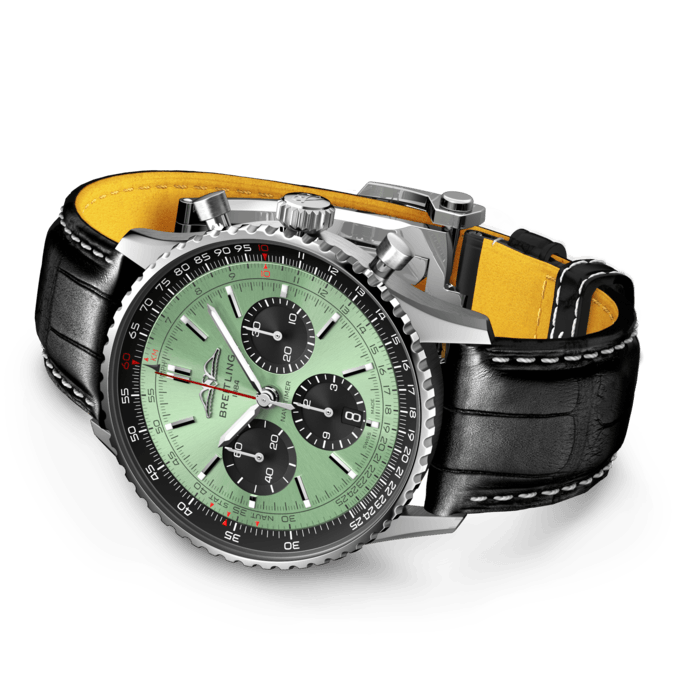 【Super Clone】Breitling AB0138241L1P1 Navitimer B01 Green Dial - Νew - Image 4