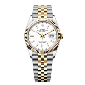 RLX  Datejust 36mm 126233 White Index Dial Two-Tone Jubilee Bracelet Watch