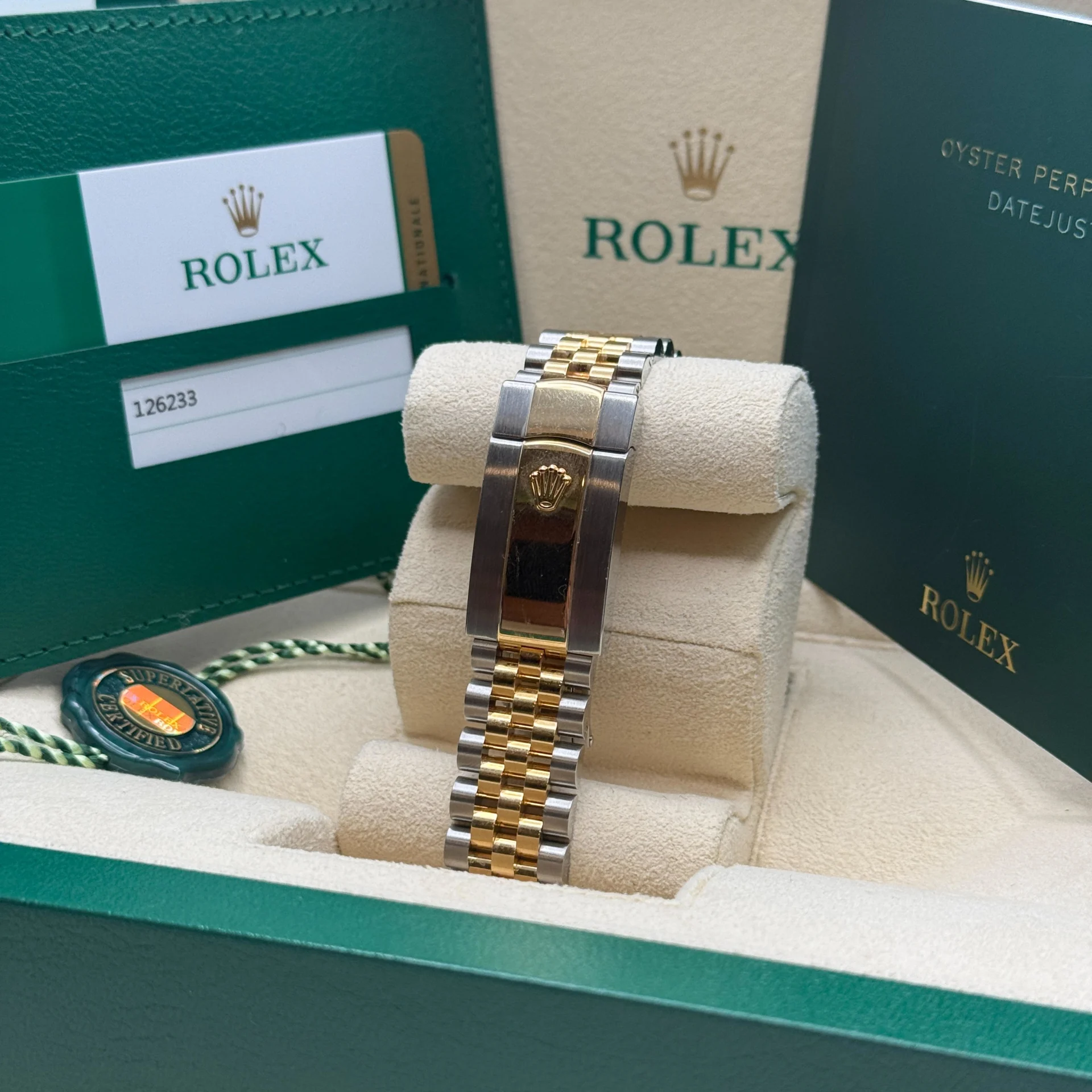 RLX Datejust 36mm 126233 White Dial Oyster Bracelet Watch - Image 12