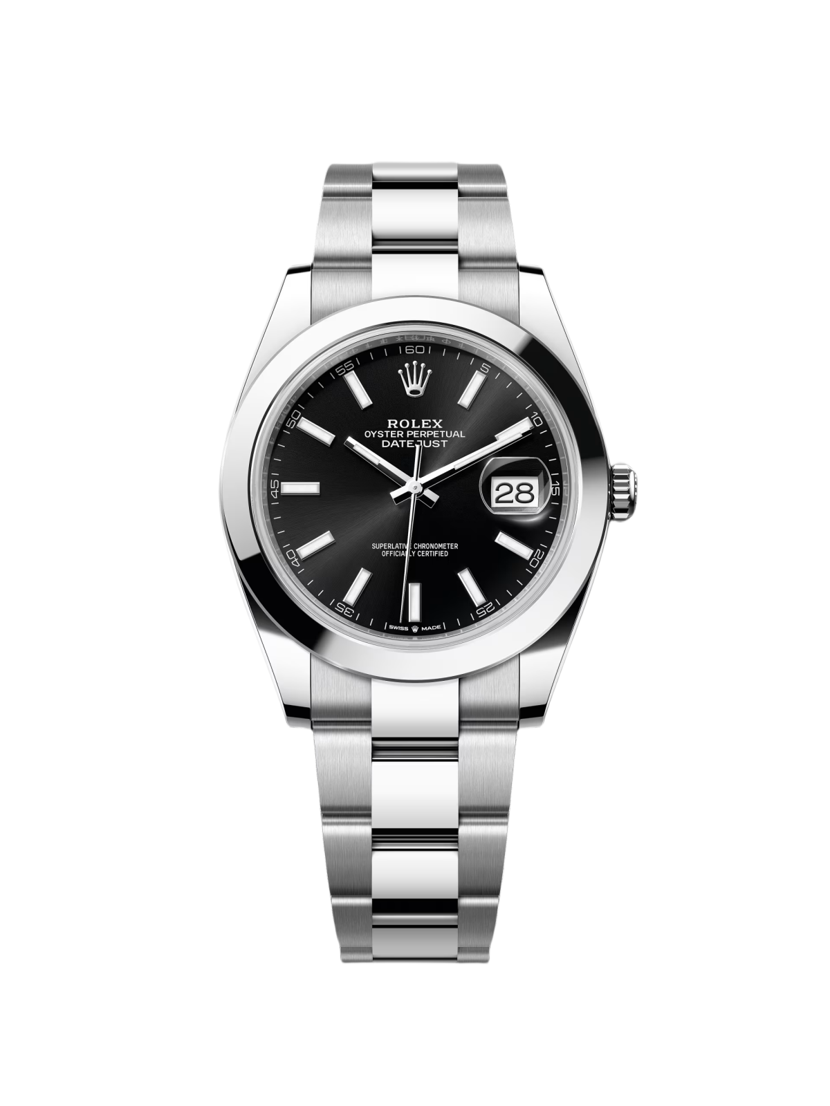 RLX Datejust 41mm 126300 Black Index Oyster 41mm Stainless Steel Watch - Image 2