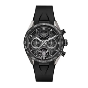 【Super Clone】TAG Heuer Carerra Chronograph Tourbillon Extreme Sport 44mm Mens Watch Black CBU5080.FT6272