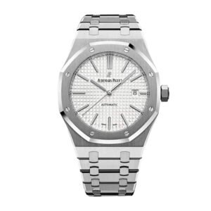 【Super Clone】Audemars Piguet Royal Oak 41mm Rhodium-Toned Dial Titanium Bracelet Men's Watch