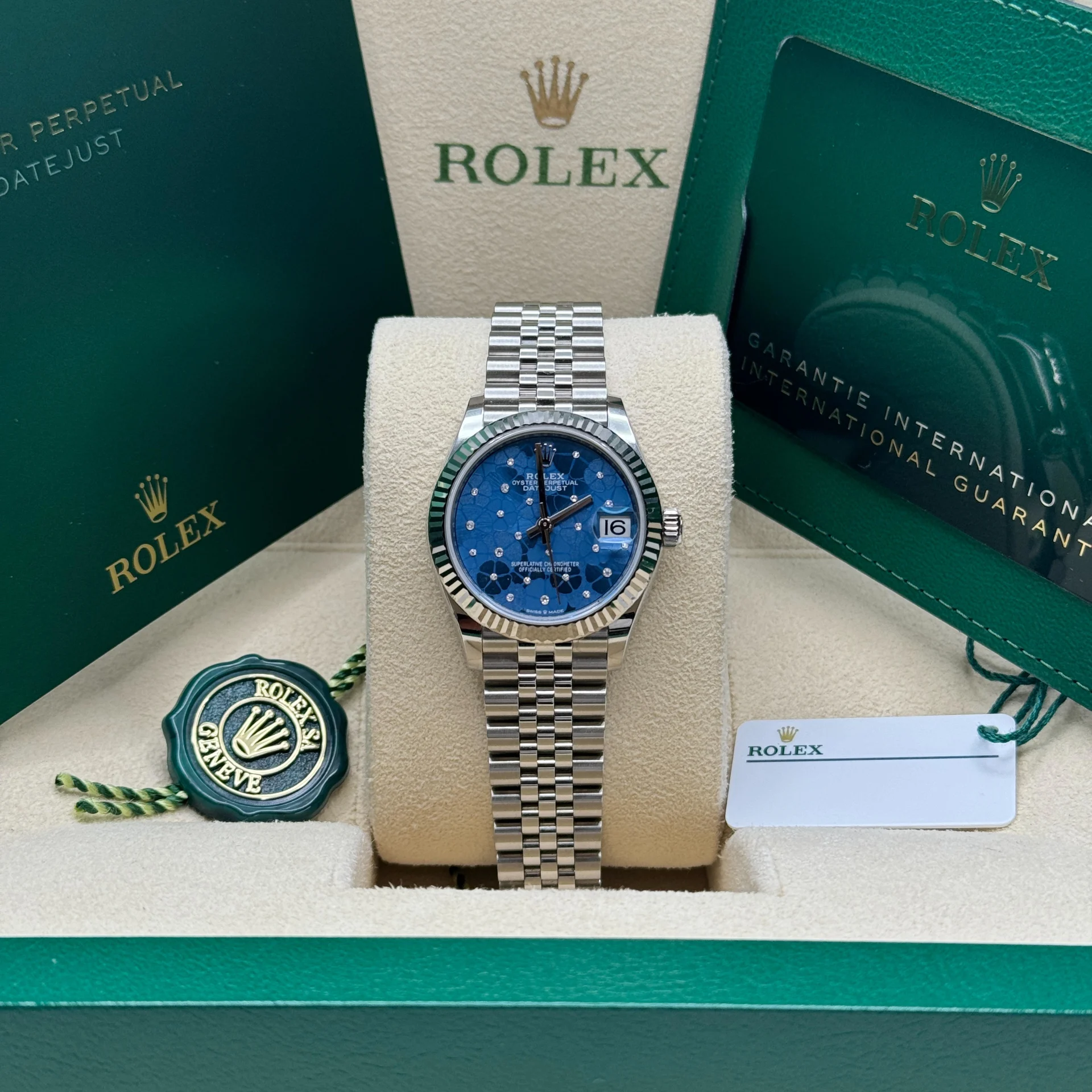 RLX Datejust m278274-0035/0036 Azzurro Blue Dial Oyster Watch - Image 8