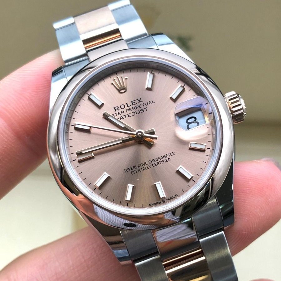 RLX Datejust m278241-0009/0010 Rose 31mm Dial Oyster Bracelet Watch - Image 9
