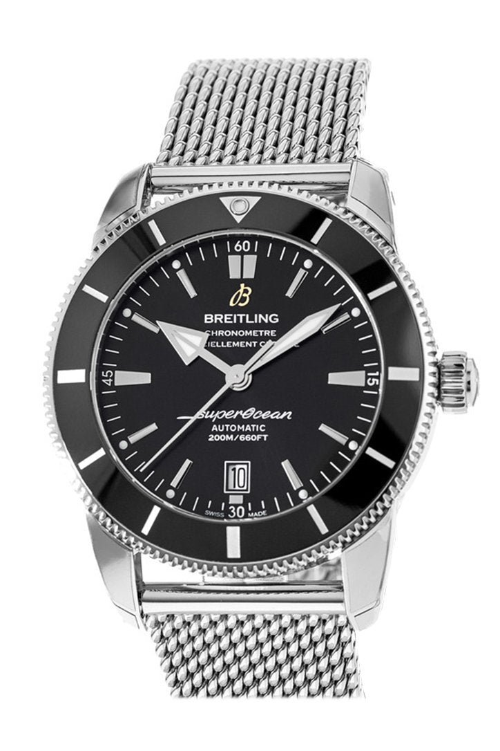 【Super Clone】Breitling Superocean Heritage II Black Dail Steel Men's Watch AB2020121-B1A1