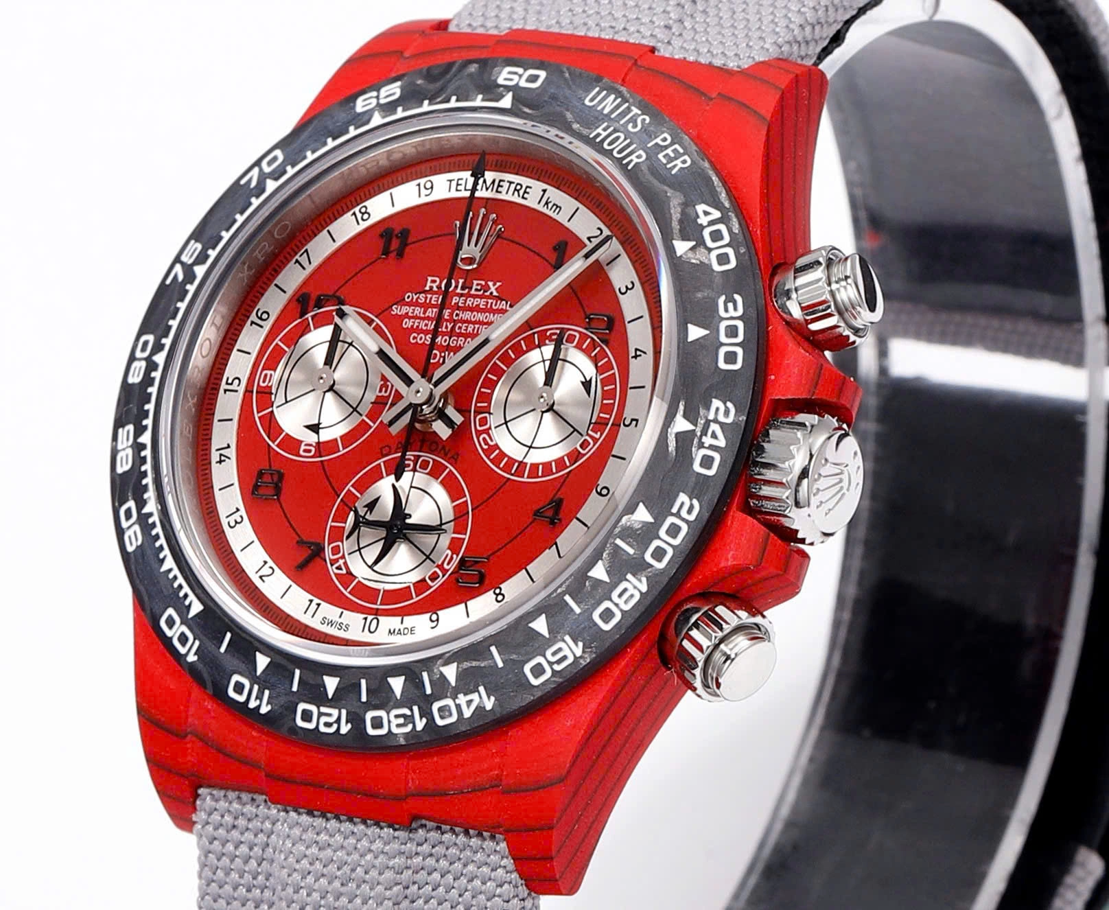 【Super Clone】Rolex Daytona DIW Carbon AVIA Red 40mm Replica 1:1 – Top Quality Version - Image 4