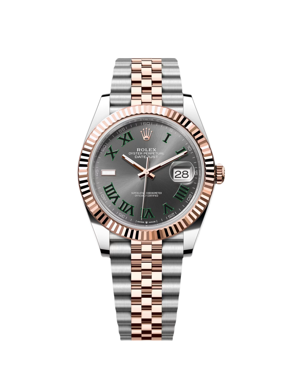 RLX Datejust 41mm 126331 Oyster Band Steel and Everose Gold Men’s Watch - Image 2