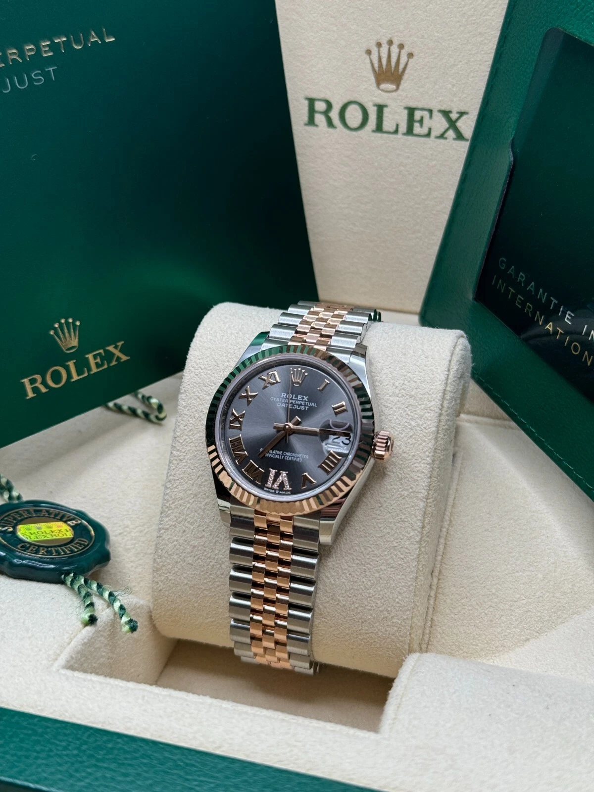 RLX Datejust m278271-0029/0030 Slate 31mm Dial Oyster Bracelet Watch - Image 12