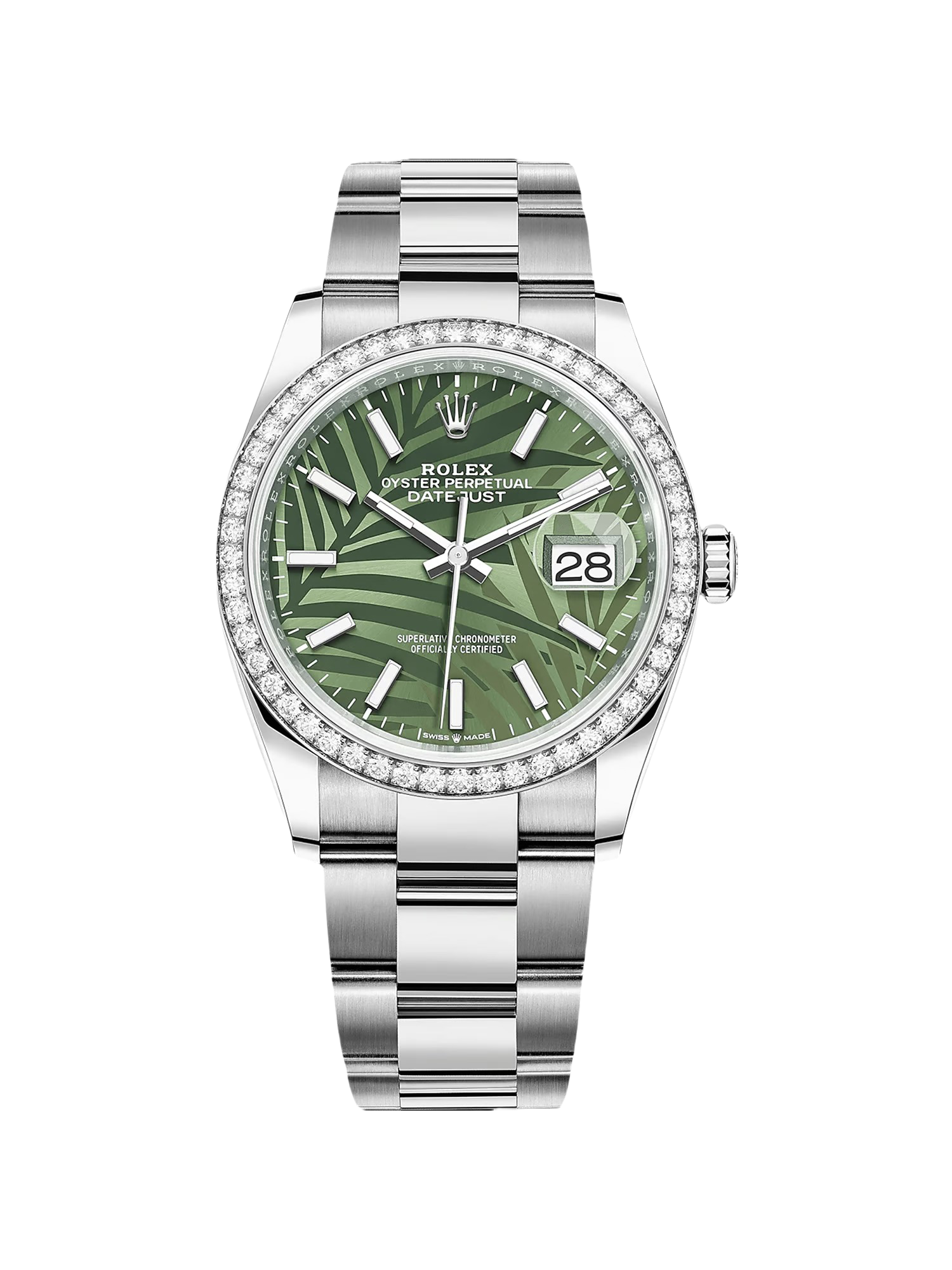 RLX Datejust 36mm 126284 Olive Green Dial Jubilee Bracelet - Image 2