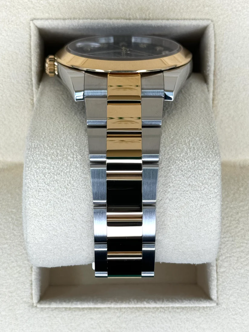 RLX Datejust 41mm 126303 Black Diamond Oyster Steel and Yellow Gold Mens Watch - Image 9