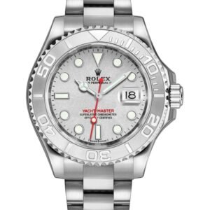 【Super Clone】Rolex Yacht-Master 116622 Stainless Steel platinum Dial 40mm Mens Replica Watch