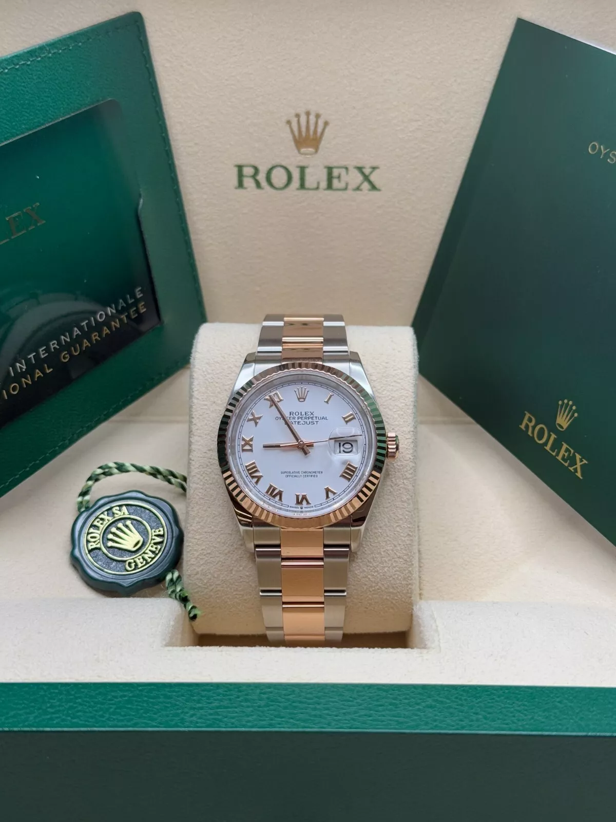 RLX Datejust 36mm 126231 White Dial Oyster Bracelet - Image 3