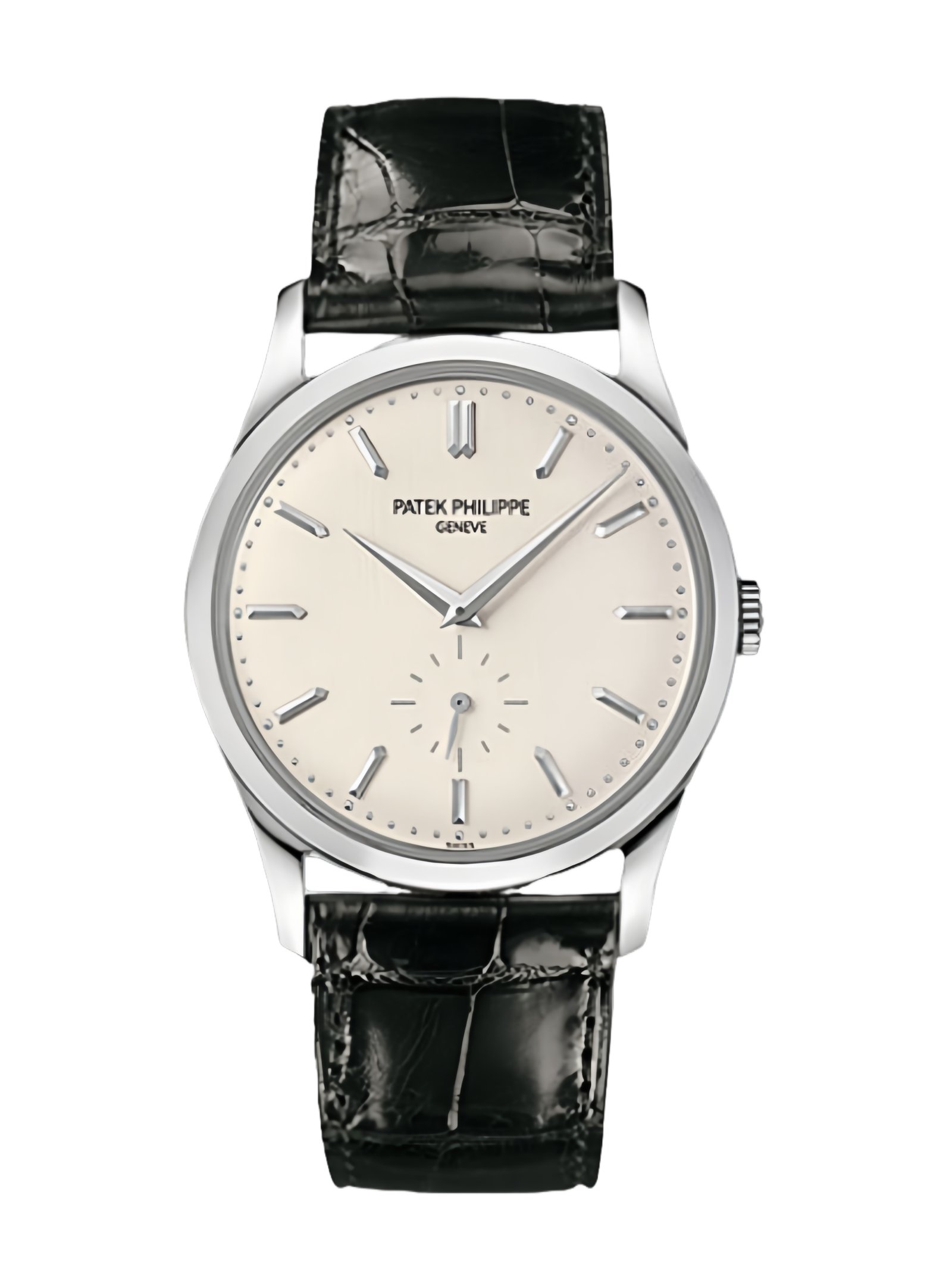 【Super Clone】Patek Philippe Calatrava Silver Dial 18 kt White Gold 5196G 001