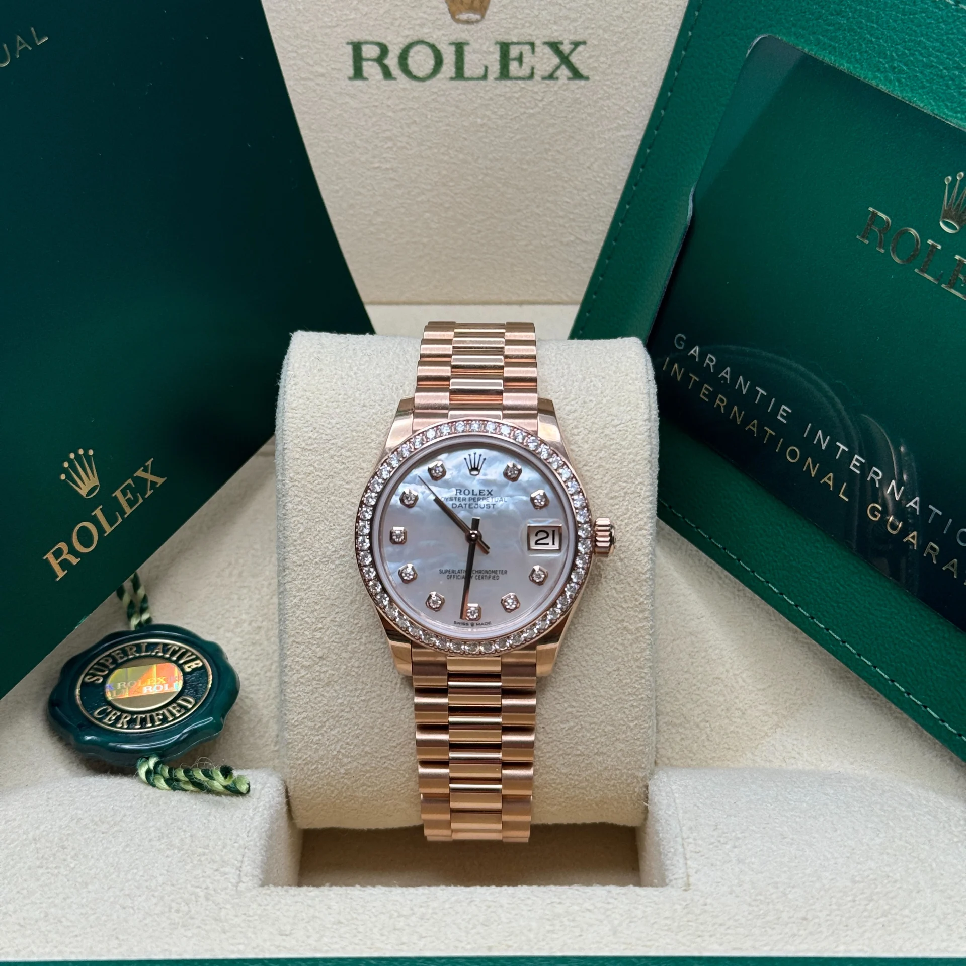 RLX Datejust m278285RBR-0005 Mother-of-Pearl 31mm Dial - Image 2