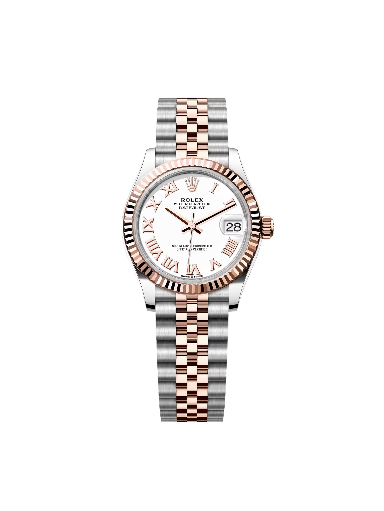 RLX Datejust m278271-0001/0002 White 31mm Dial Oyster Bracelet Watch - Image 2