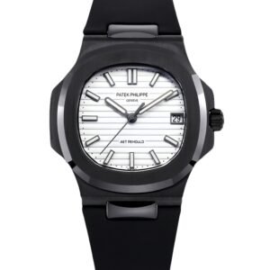【Super Clone】Patek Philippe Nautilus Titanium Case White Dial 5711 40MM Watch
