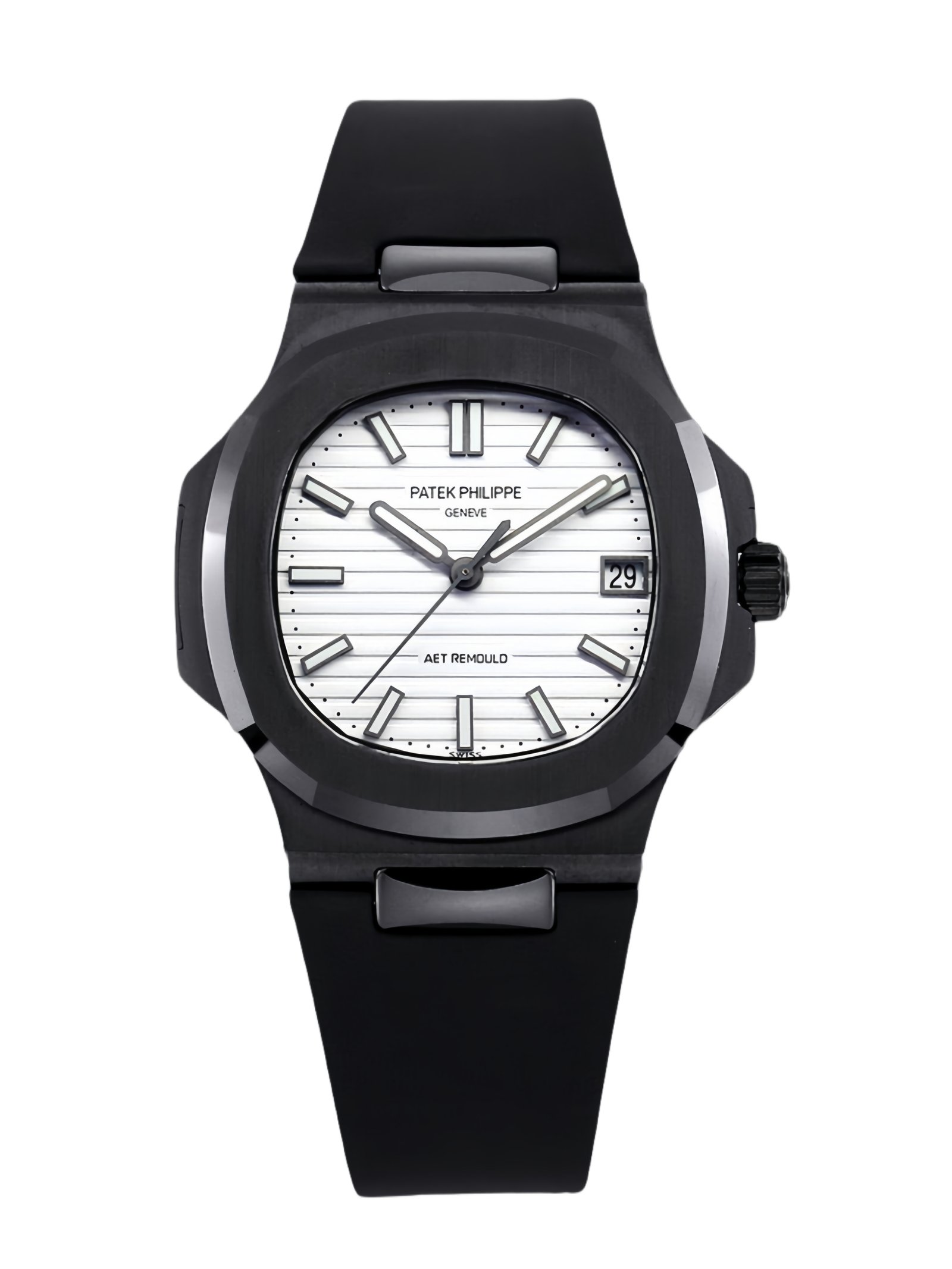 【Super Clone】Patek Philippe Nautilus Titanium Case White Dial 5711 40MM Watch