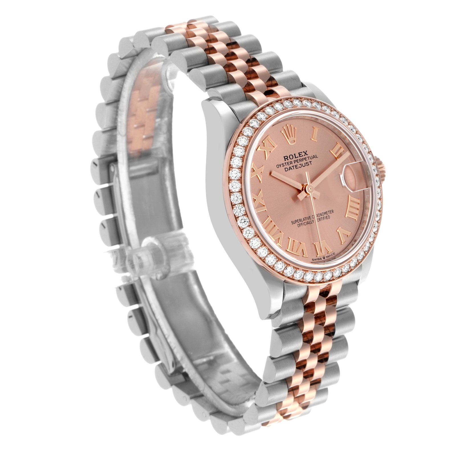RLX Datejust m278381-0001/0002 Rose Roman Dial Diamond-Set Bezel 31mm - Image 4