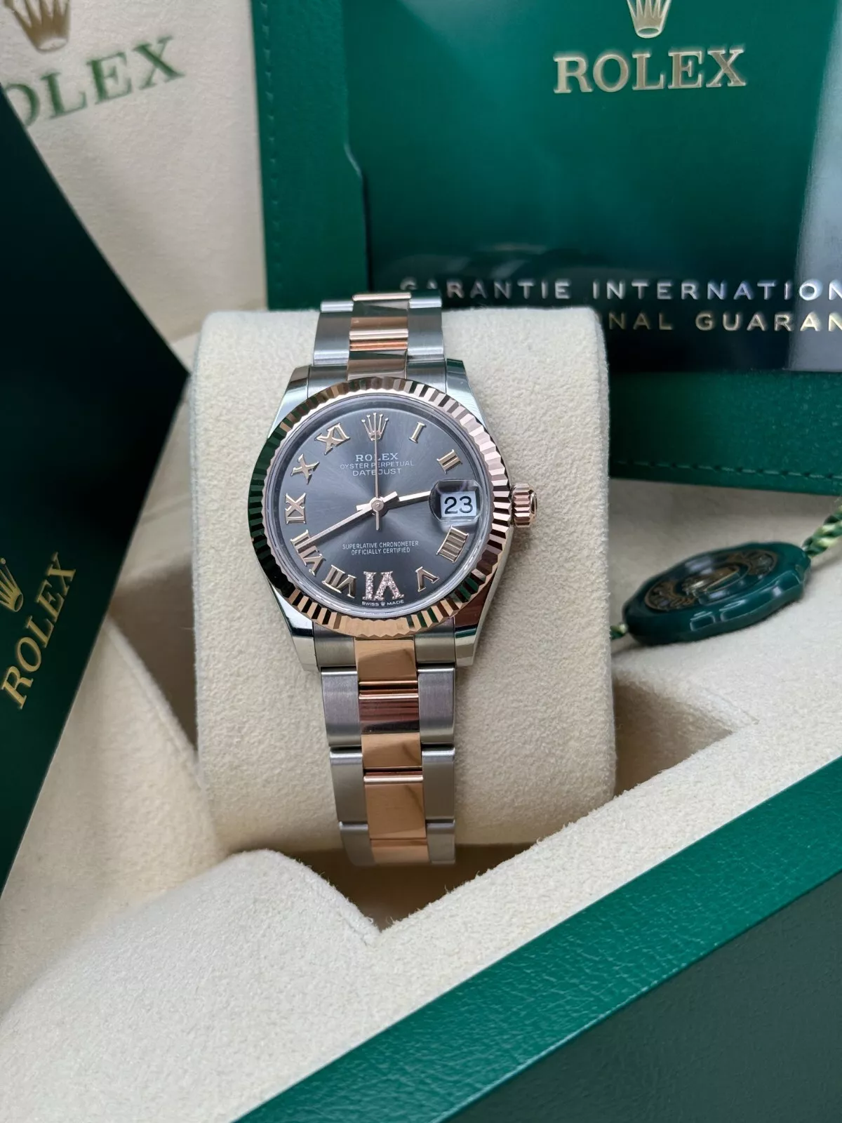 RLX Datejust m278271-0029/0030 Slate 31mm Dial Oyster Bracelet Watch - Image 7