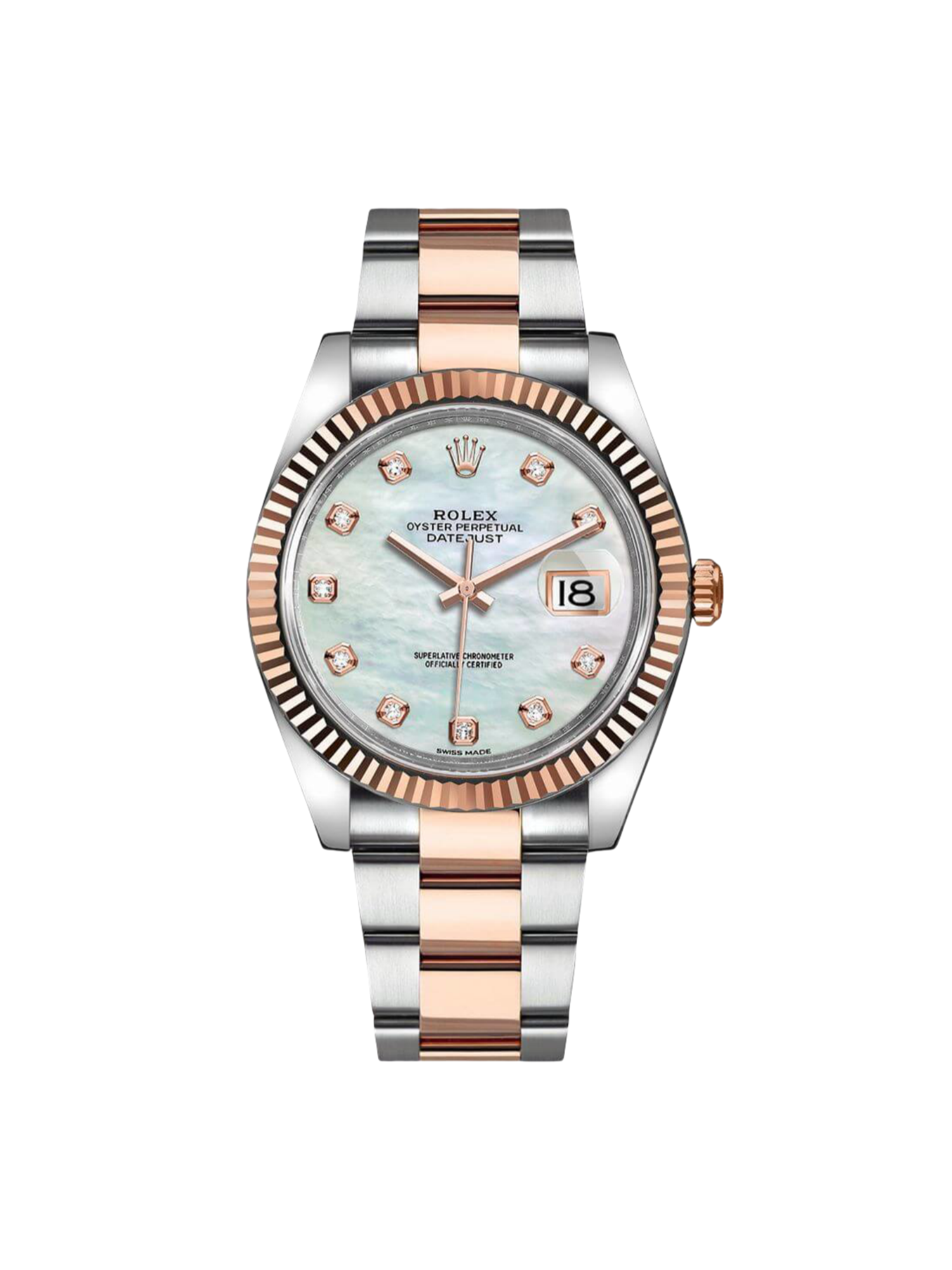 RLX Datejust 41mm 126331 MOP Diamond Jubilee Steel and Rose Gold Watch - Image 2