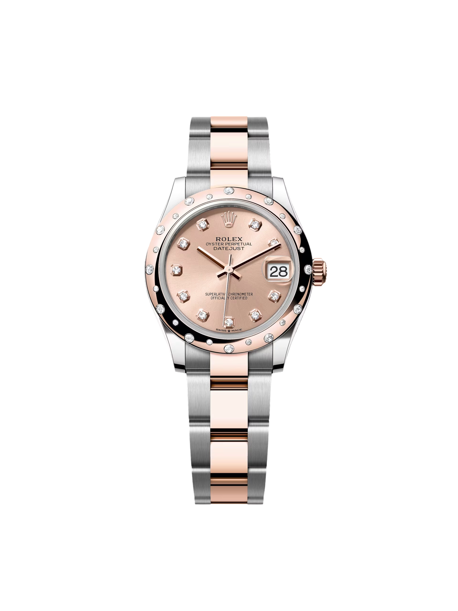 RLX Datejust m278341-0023/0024 Rosé Dial 31mm Oyster Bracelet - Image 2