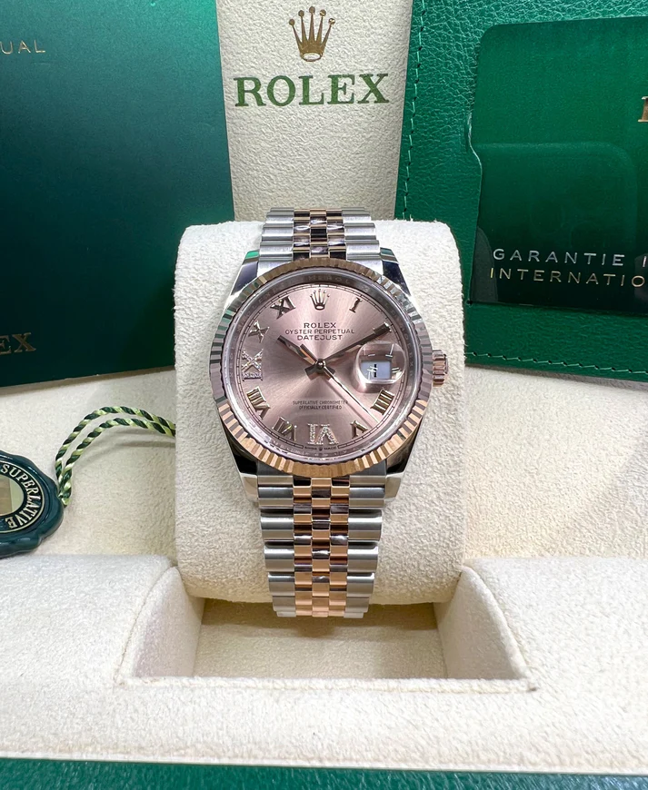 RLX Datejust 36mm 126231 Rose Dial Oyster Bracelet - Image 3