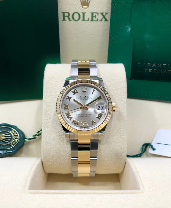 RLX Datejust m278273-0003/0004 31mm Silver Dial Stainless Steel and Yellow Gold Oyster Watch - Image 3