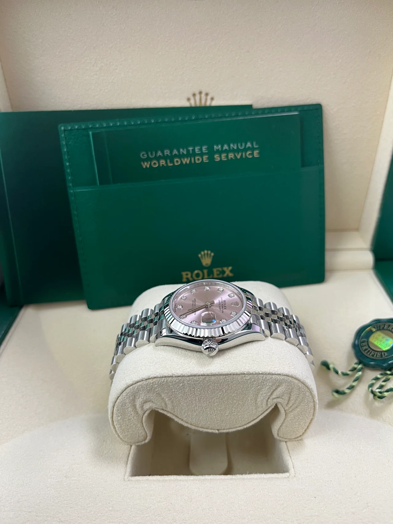 RLX Datejust m278274-0031/0032 Pink 31mm Dial Oyster Watch - Image 5